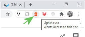 Load Google Lighthouse