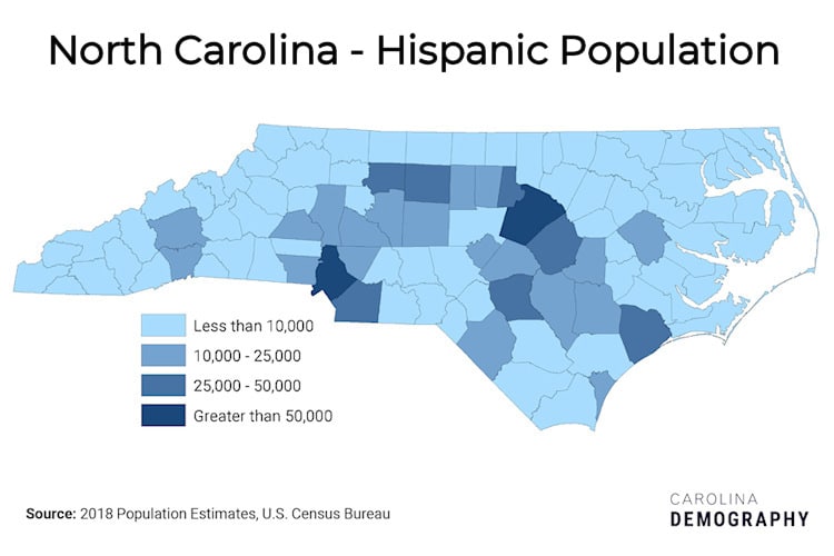 North Carolina Hispanic Population Demographics