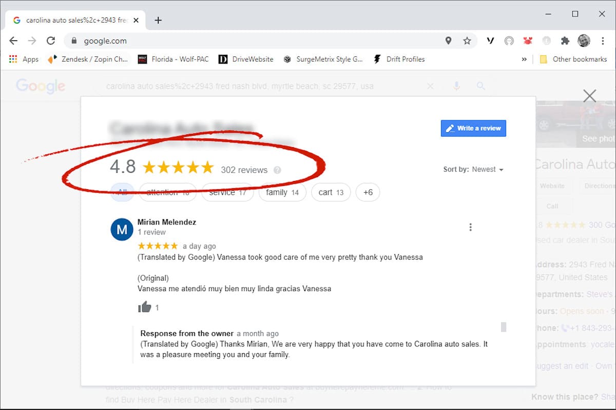 CAS Spanish language reviews